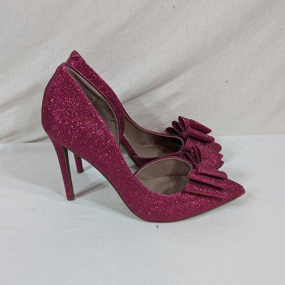 Betsey Johnson Glittery Pink Stilettos - Picture 5 of 5